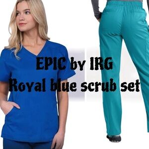 EPIC by IRG scrub set Royal Blue